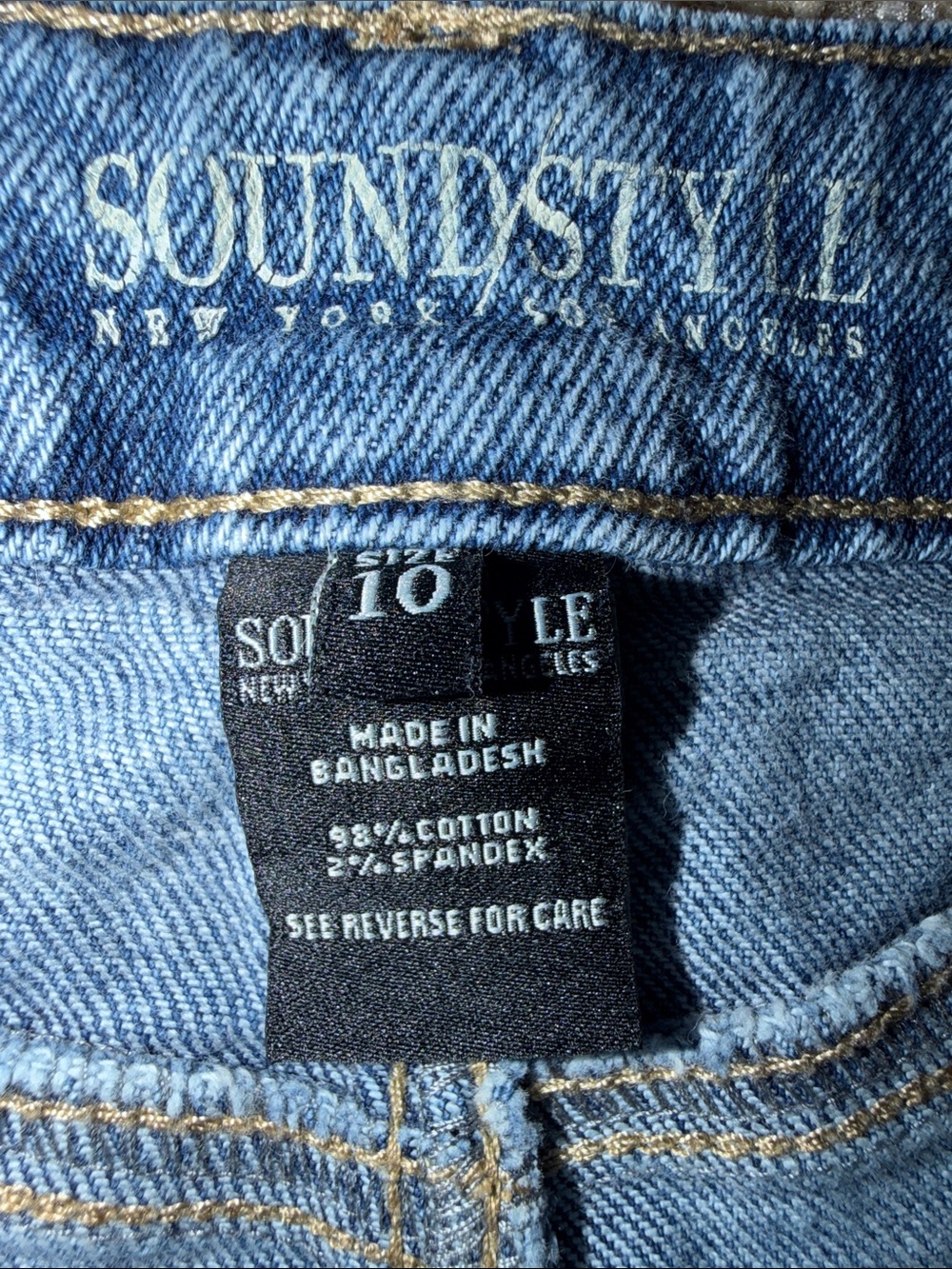 Soundstyle Vintage Stretch Hope High Rise Distressed Denim Shorts - Picture 7 of 7